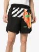 Off-White short à logo imprimé