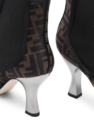 fendi motif ankle boots