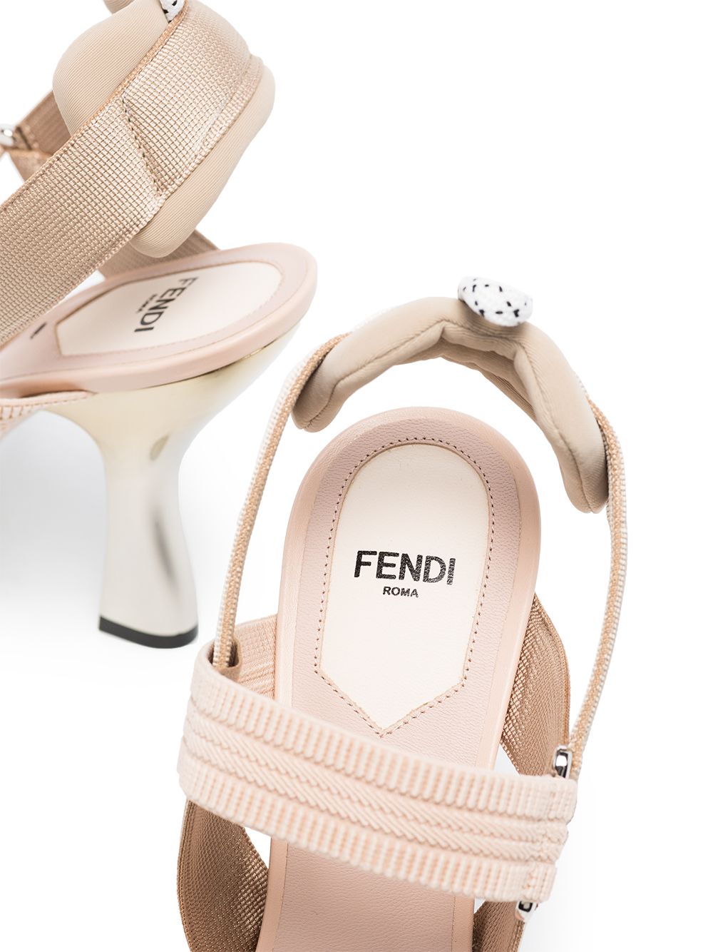 фото Fendi туфли colibri 105 с ремешком на пятке