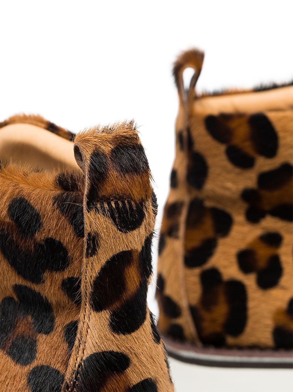 leopard print walking boots