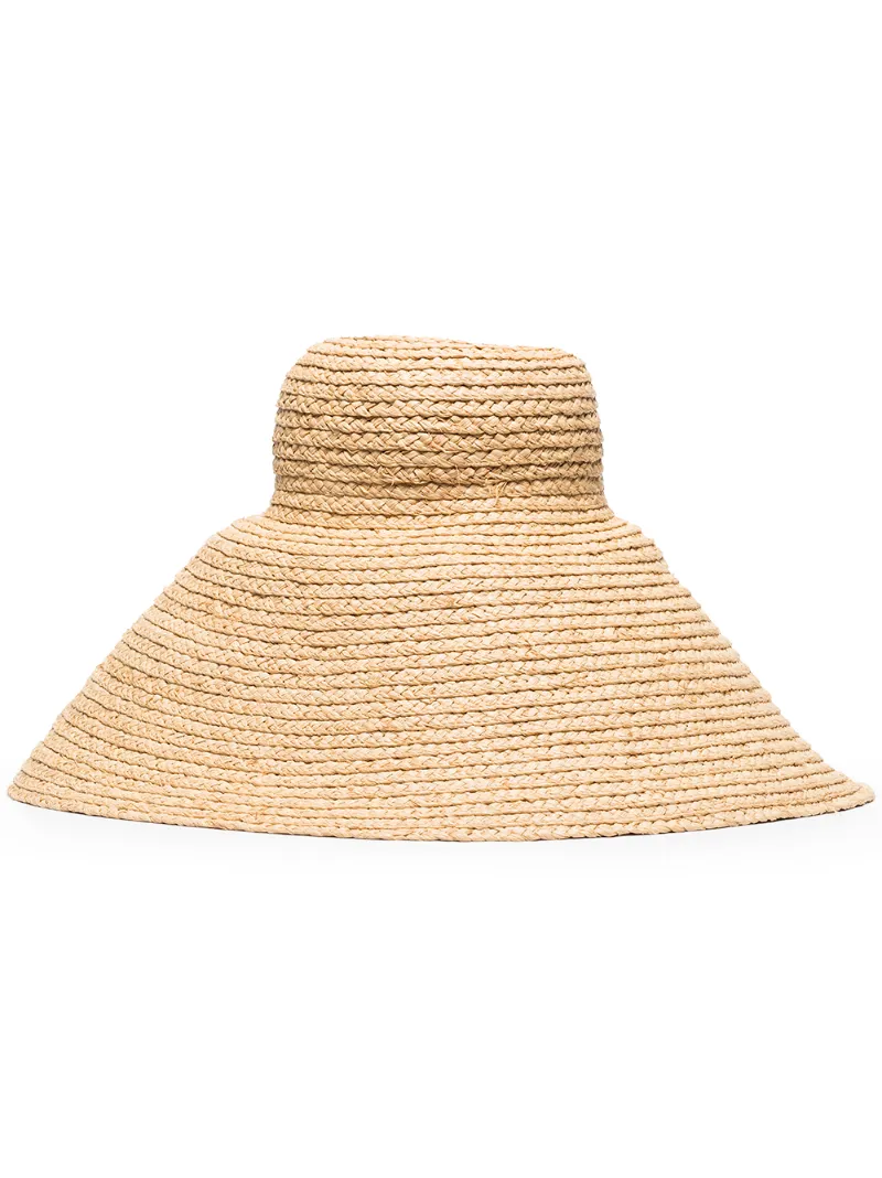 JACQUEMUS NEUTRAL LE CHAPEAU VALENSOLE STRAW HAT