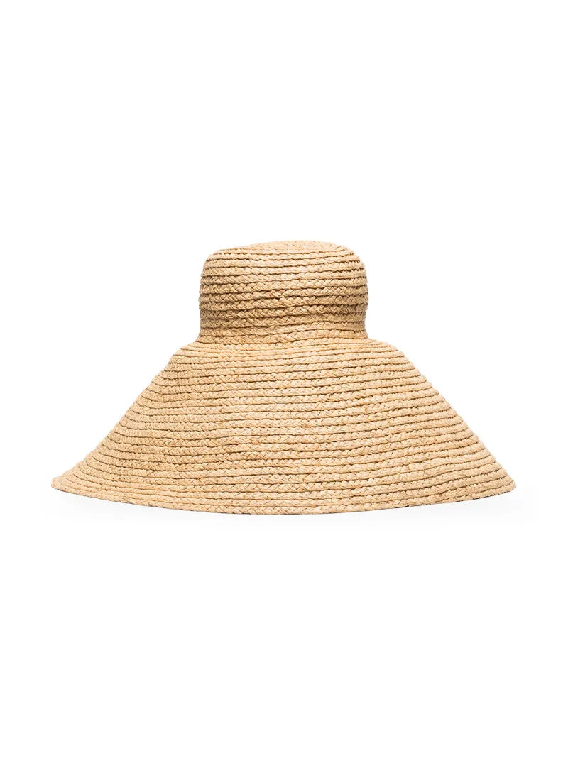 JACQUEMUS NEUTRAL LE CHAPEAU VALENSOLE STRAW HAT