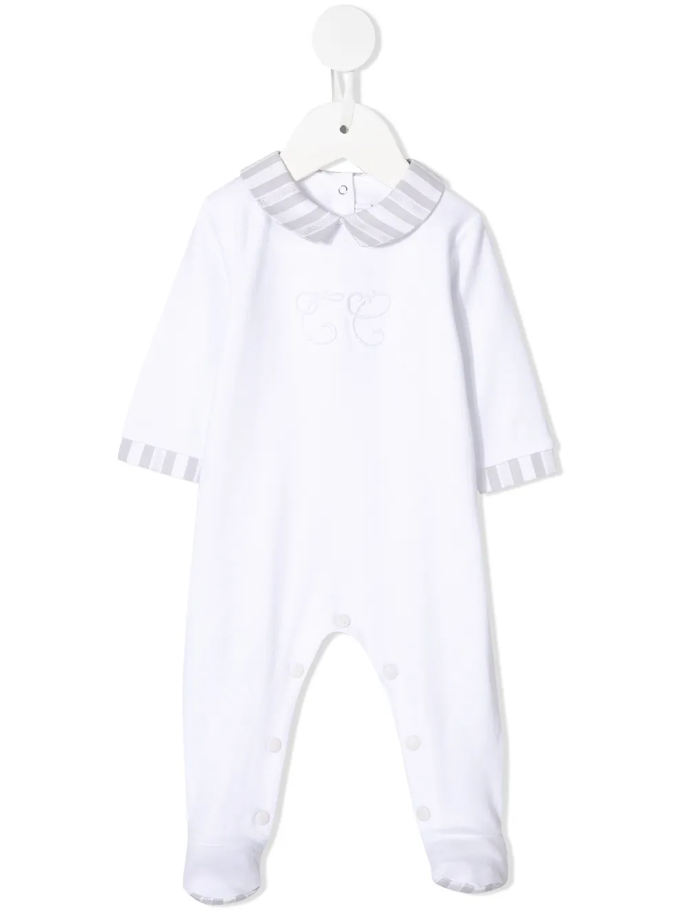 grenouillère rayée à patch brodé