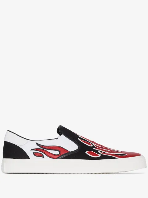 AMIRI Slip-On-Sneakers mit Flammen