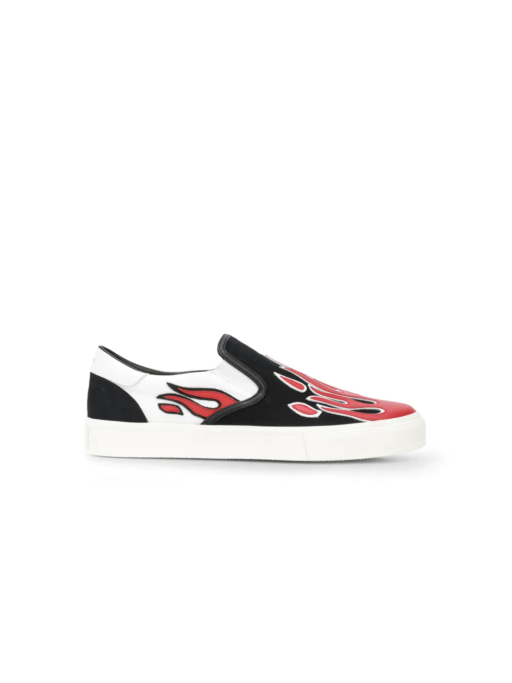 AMIRI FLAME APPLIQUÉ SLIP-ON SNEAKERS,S0F23149CL14584647