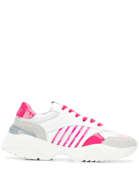 DSQUARED2 chunky sole striped sneakers