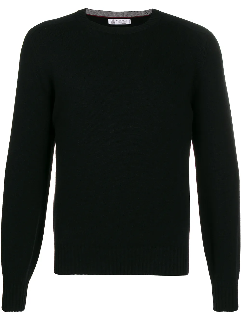 

Brunello Cucinelli slim-fit knitted jumper - Black