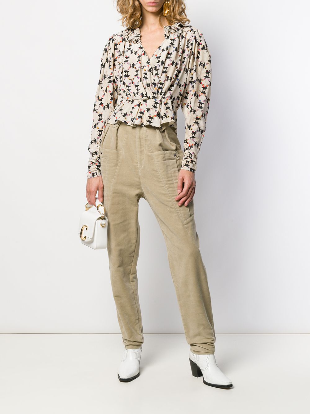 фото Isabel Marant high-waist tapered trousers