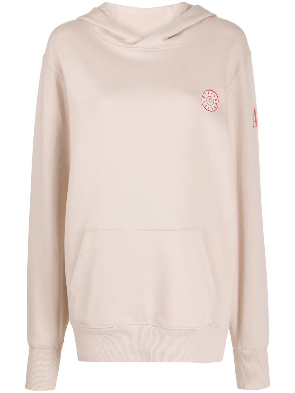 A.f.vandevorst Logo Patch Hoodie In Neutrals