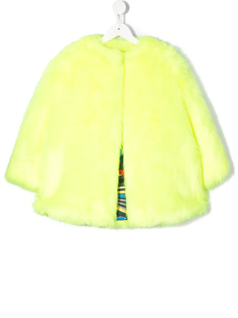 Msgm Kids декорированная шуба из искусственного меха
