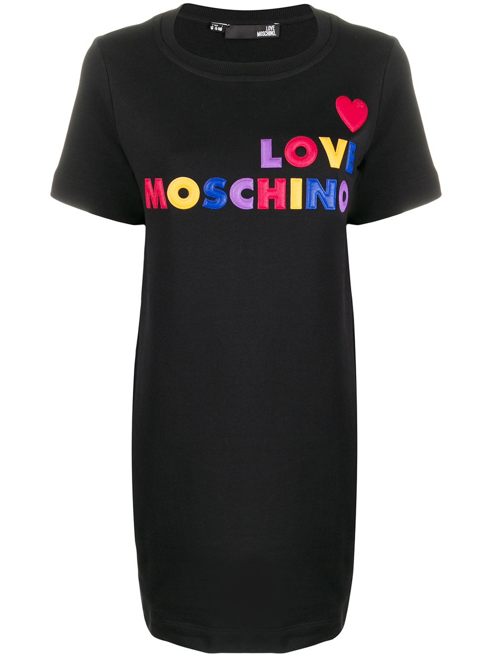 фото Love moschino платье-футболка с логотипом