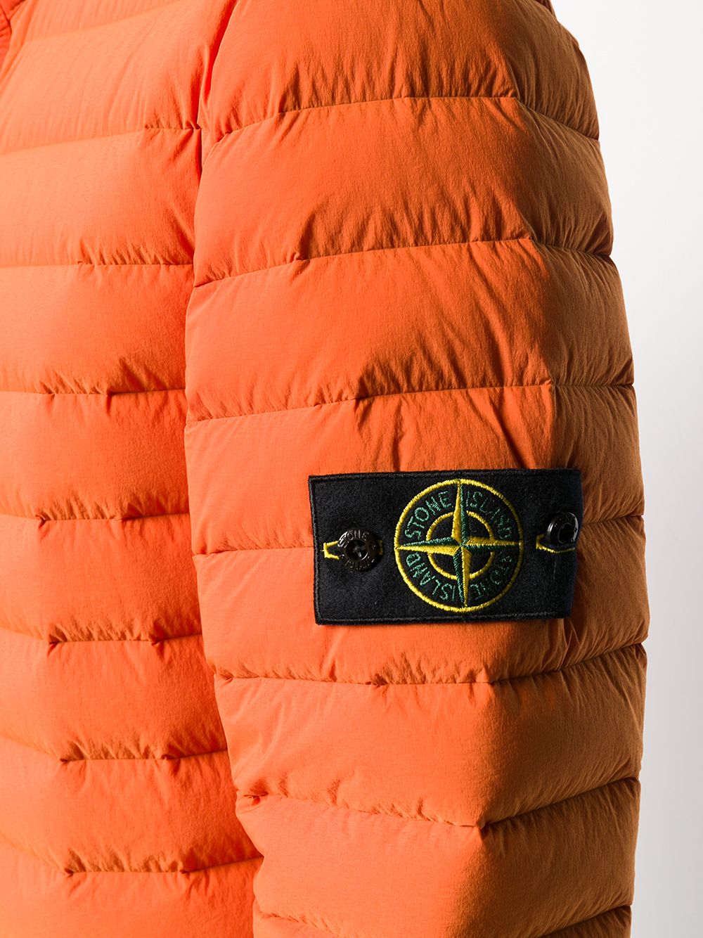 фото Stone island пуховик с нашивкой-логотипом