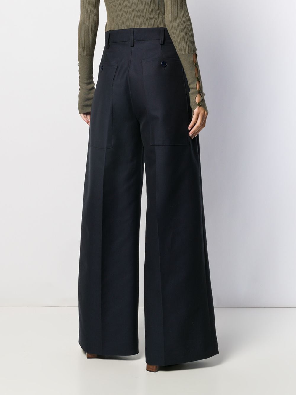 Jacquemus Pleated Details Palazzo Trousers - Farfetch