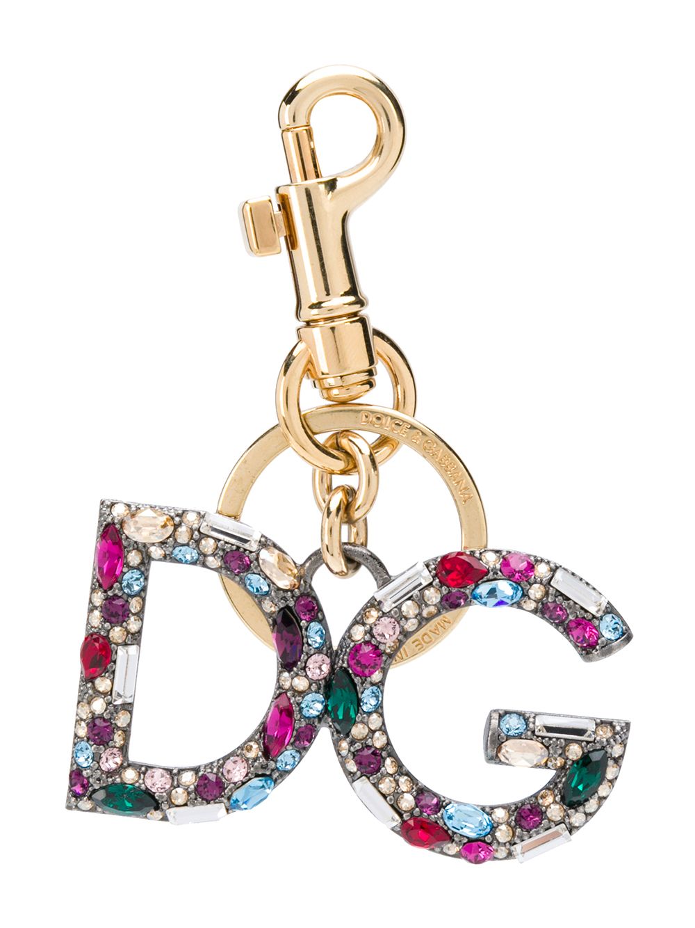 фото Dolce & Gabbana DG crystal-embellished keyring