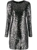 Michael Michael Kors sequin embroidered party dress - Silver