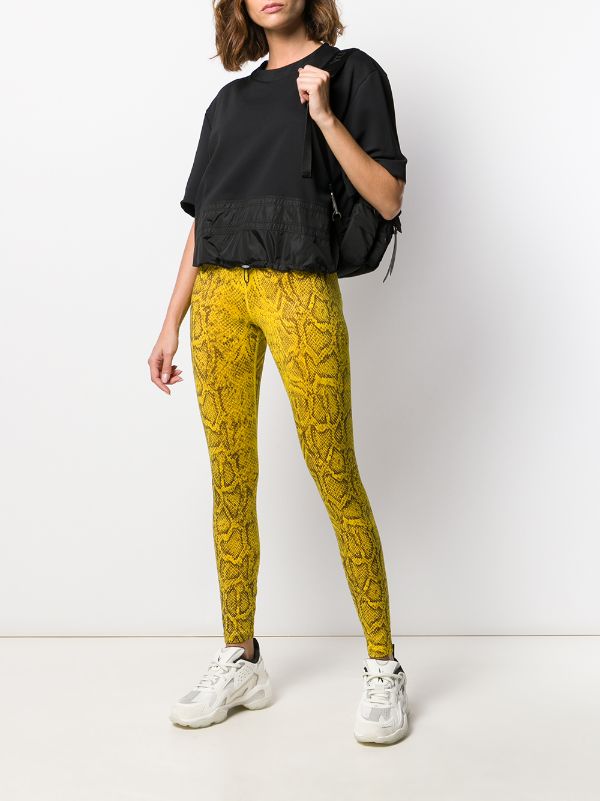 yellow snakeskin nike outfit