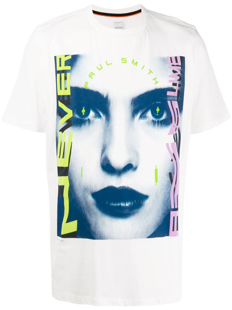 Paul Smith Graphic Print T-shirt In White