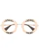 Gucci Eyewear ストライプ ラウンド サングラスの画像1