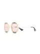 Gucci Eyewear ストライプ ラウンド サングラスの画像2