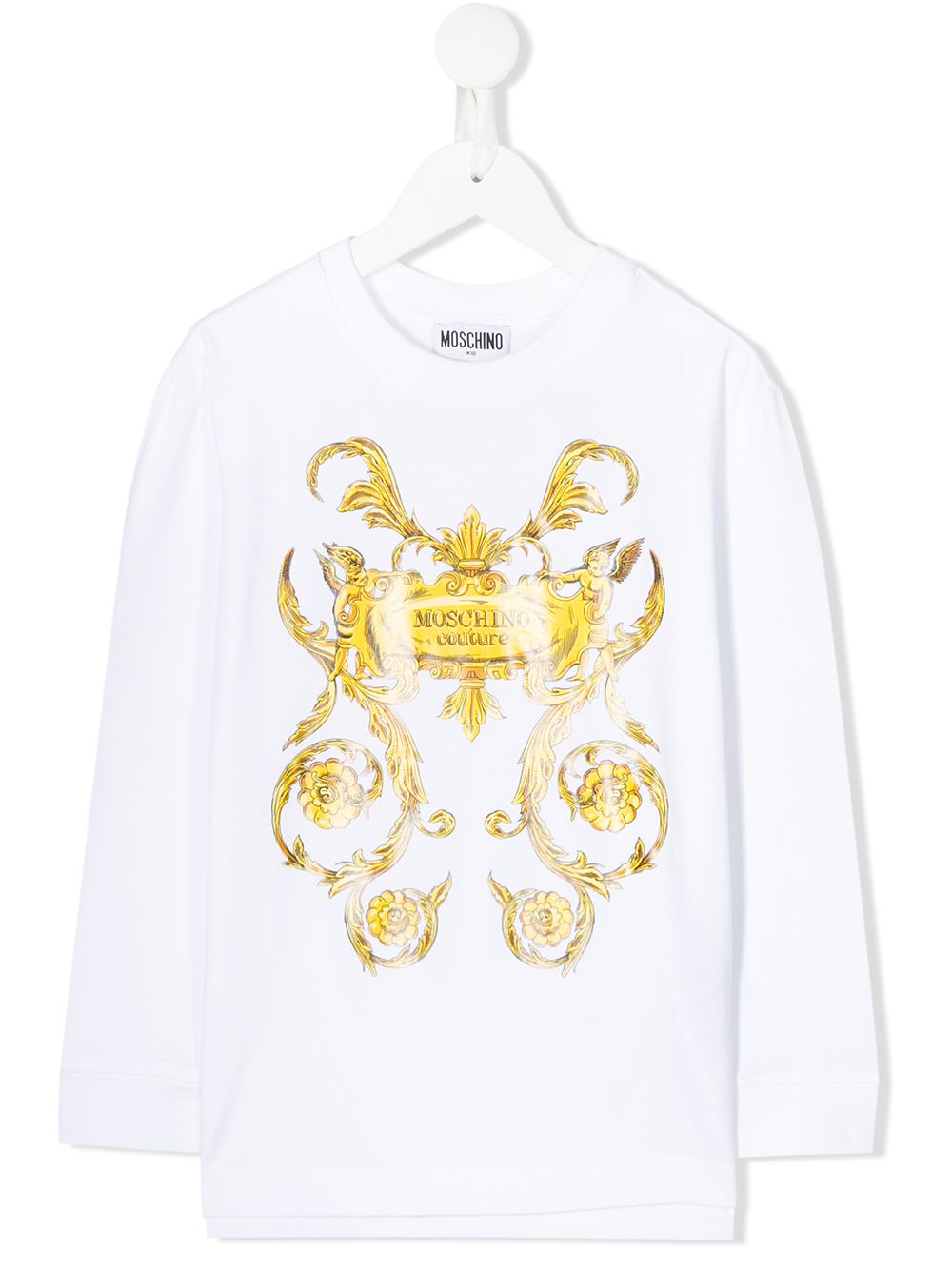 фото Moschino kids толстовка с принтом baroque