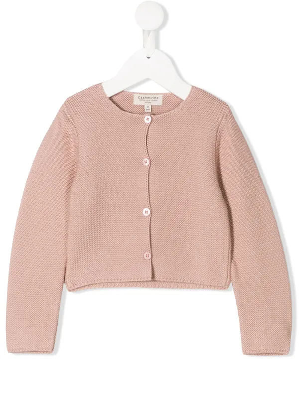 pink button up cardigan