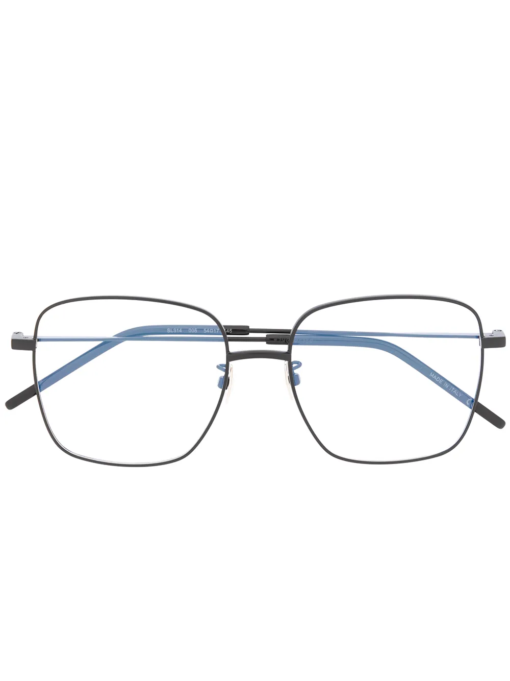 

Saint Laurent Eyewear lentes con armazón cuadrada - Negro