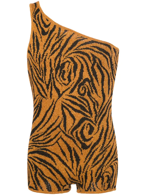 tiger print playsuit