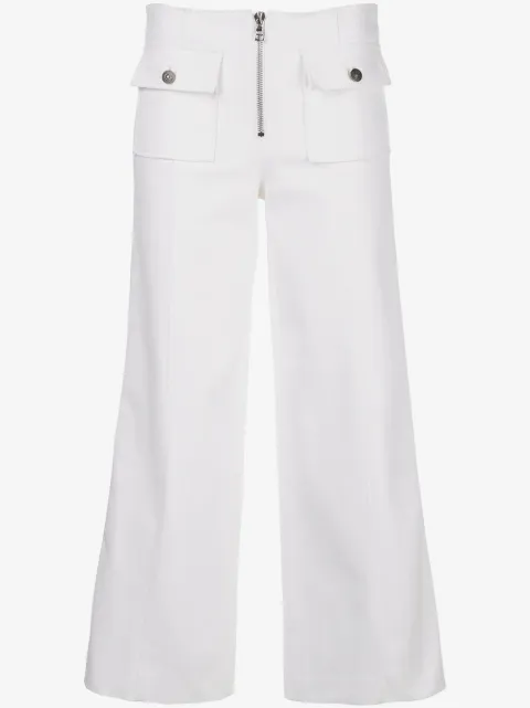 Cinq A Sept Cropped-Hose mit weitem Bein