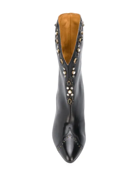 ISABEL MARANT Dythey 75mm embellished ankle boots