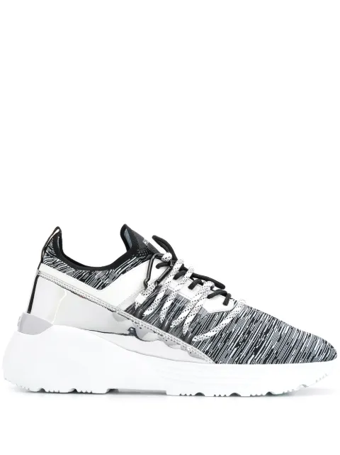 Hogan high top mirrored panel sneakers