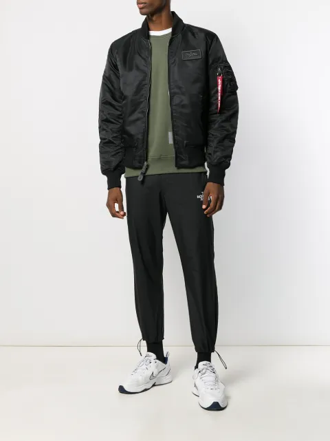 Alpha Industries Ma-1 Bomber Jacket In Black