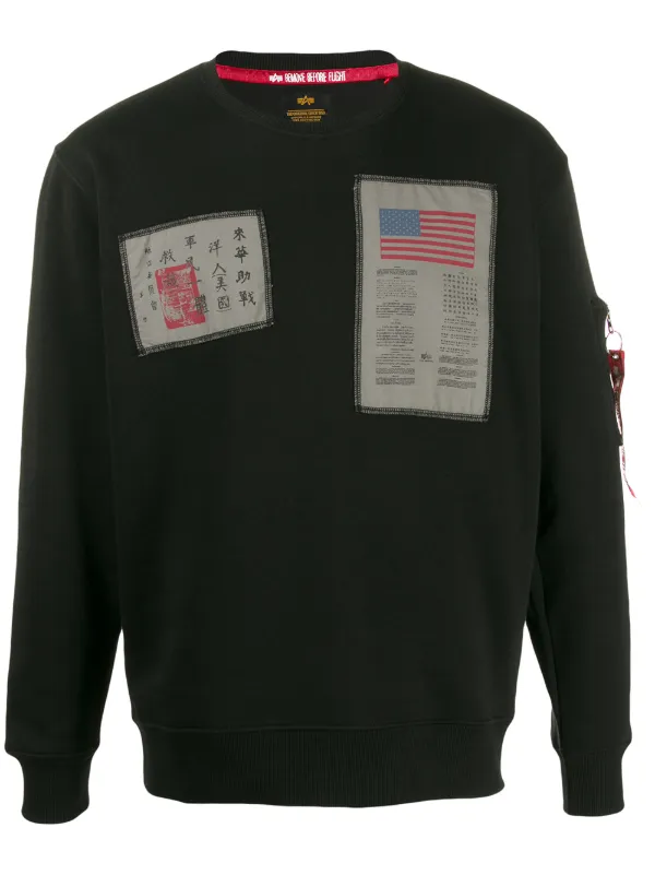 alpha industries blood chit sweater