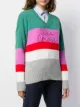 Giada Benincasa embroidered-detail horizontal-stripe jumper