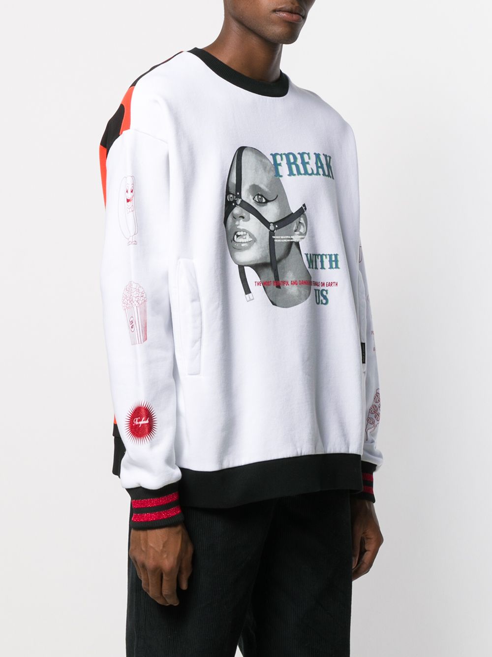 фото Marcelo Burlon County Of Milan Freak with us print sweatshirt