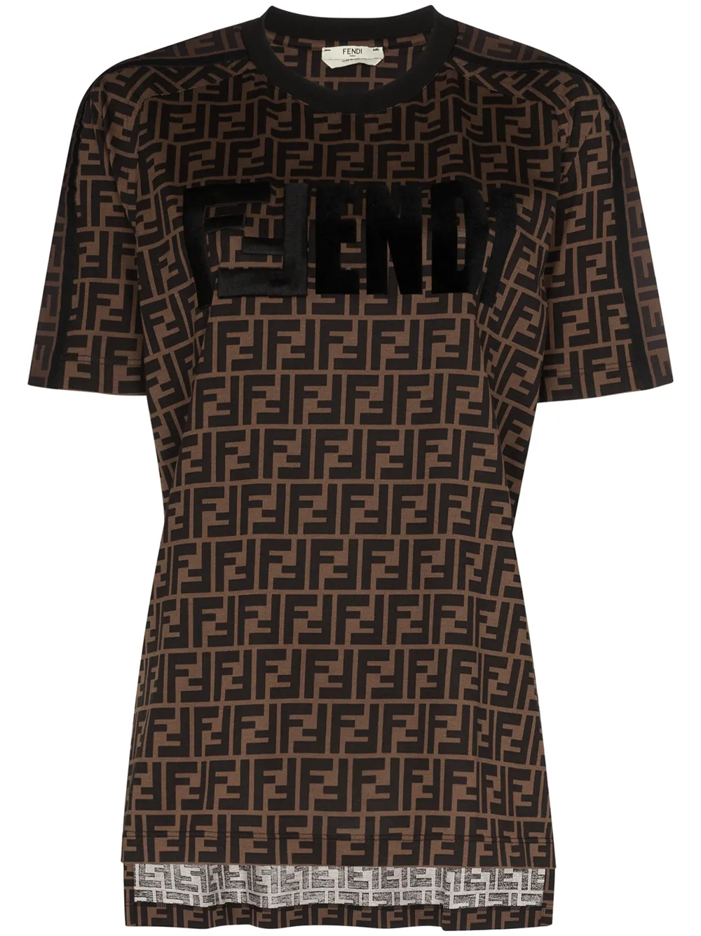 Fendi T-Shirt Mit Logo-Stickerei djaAp YfEnq Fendi T-Shirt Mit Logo-Stickerei djaAp YfEnq