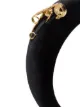 Versace safety pin embellished headband