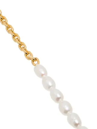 gold-plated Duel pearl necklace展示图