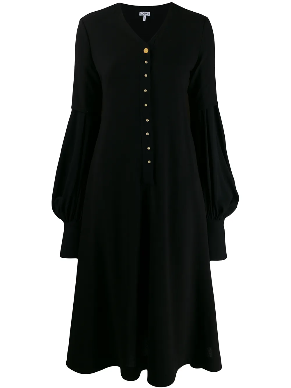 Loewe Dresses puffy sleeves flared dress