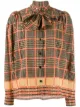 الصورة 1 من Gucci بلوزة كاروهات بربطة شريطية