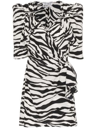 The Attico zebra-print Mini Dress - Farfetch