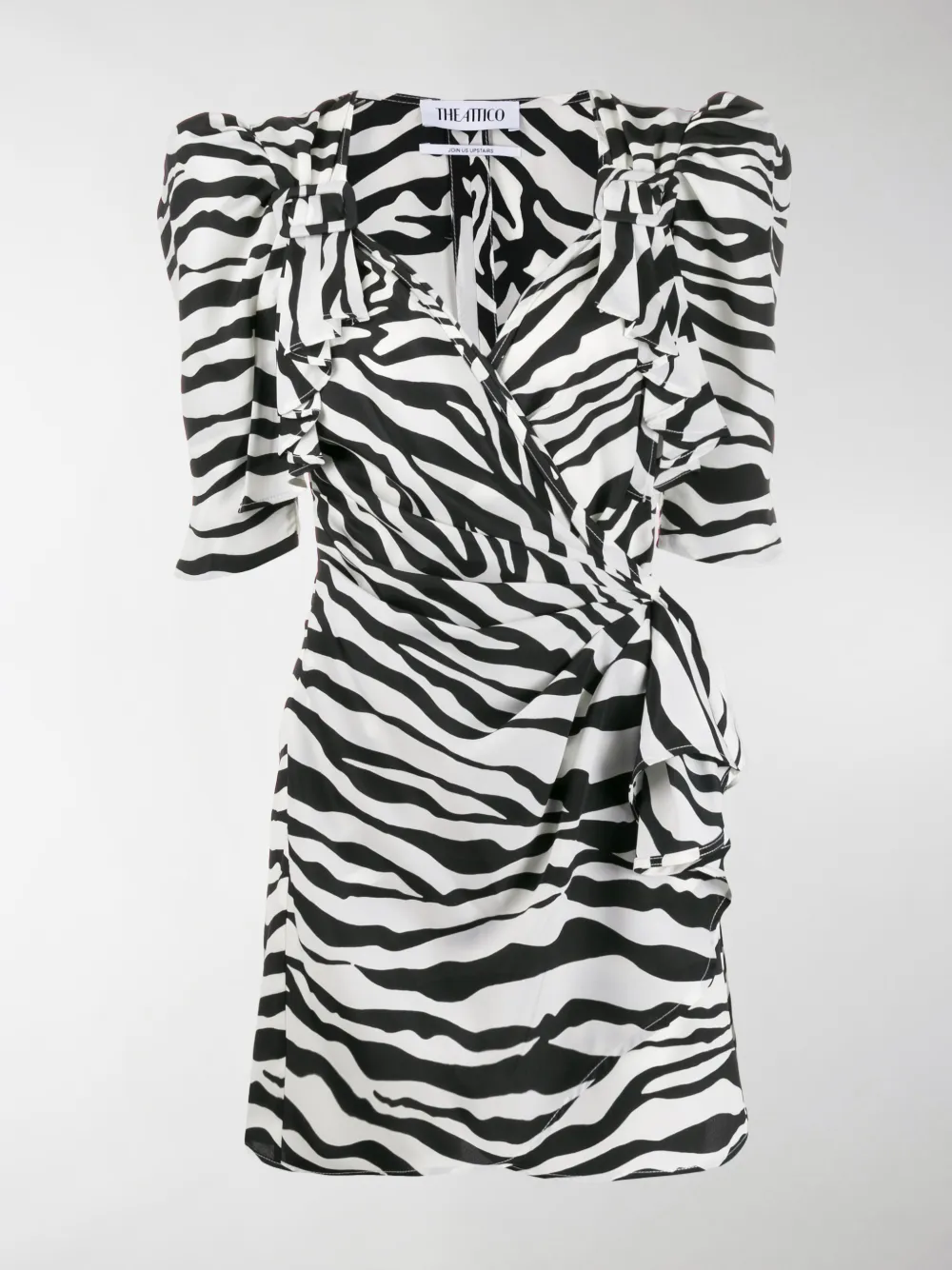 ATTICO ZEBRA-PRINT MINI DRESS,201WCA09P01802014590009