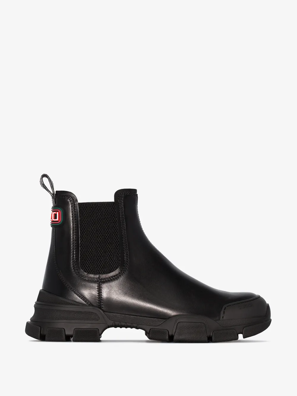 GUCCI GUCCI BLACK LEATHER CHELSEA BOOTS,592861DTN5014590048