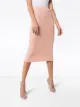 Fendi تنورة جاكار ضيقة مزينة بشعار الماركة