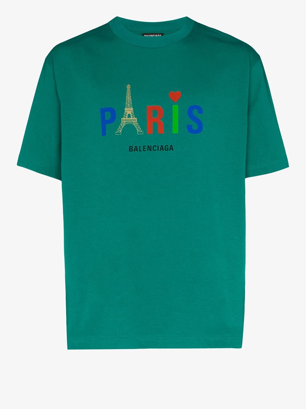 t shirt mit balenciaga logo print