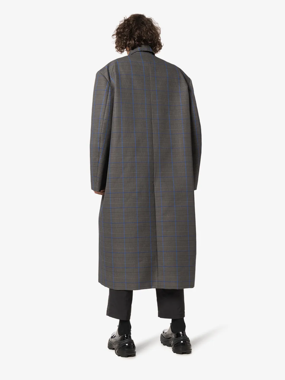 BALENCIAGA OVERSIZED CHECKED COAT,601162TGO2714590728