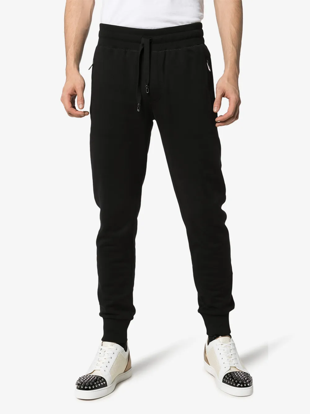 DOLCE & GABBANA DRAWSTRING COTTON SWEATPANTS,GYWDATFU7DU14590749