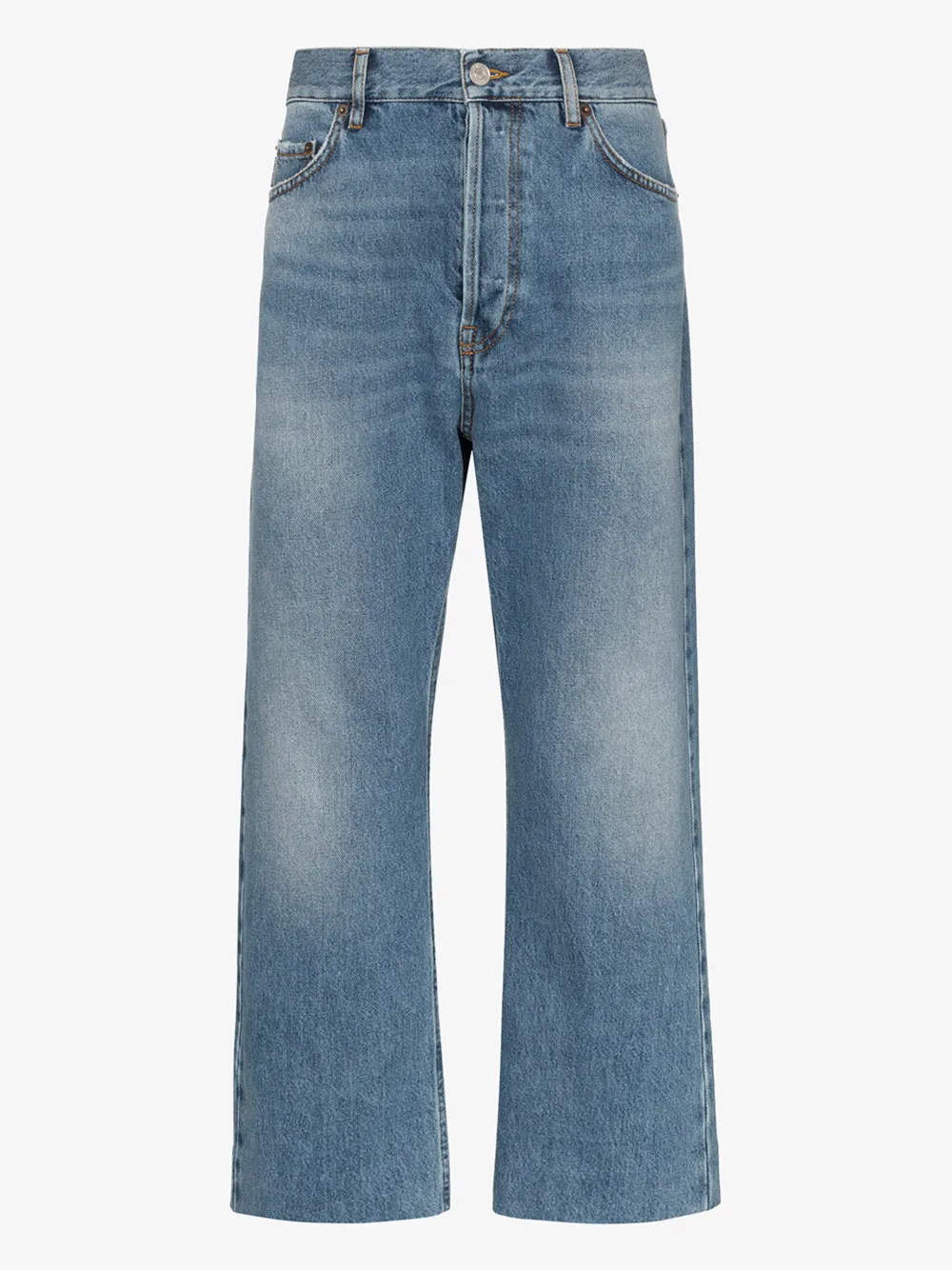 BALENCIAGA CROPPED STRAIGHT LEG JEANS,594609TDW1414590762