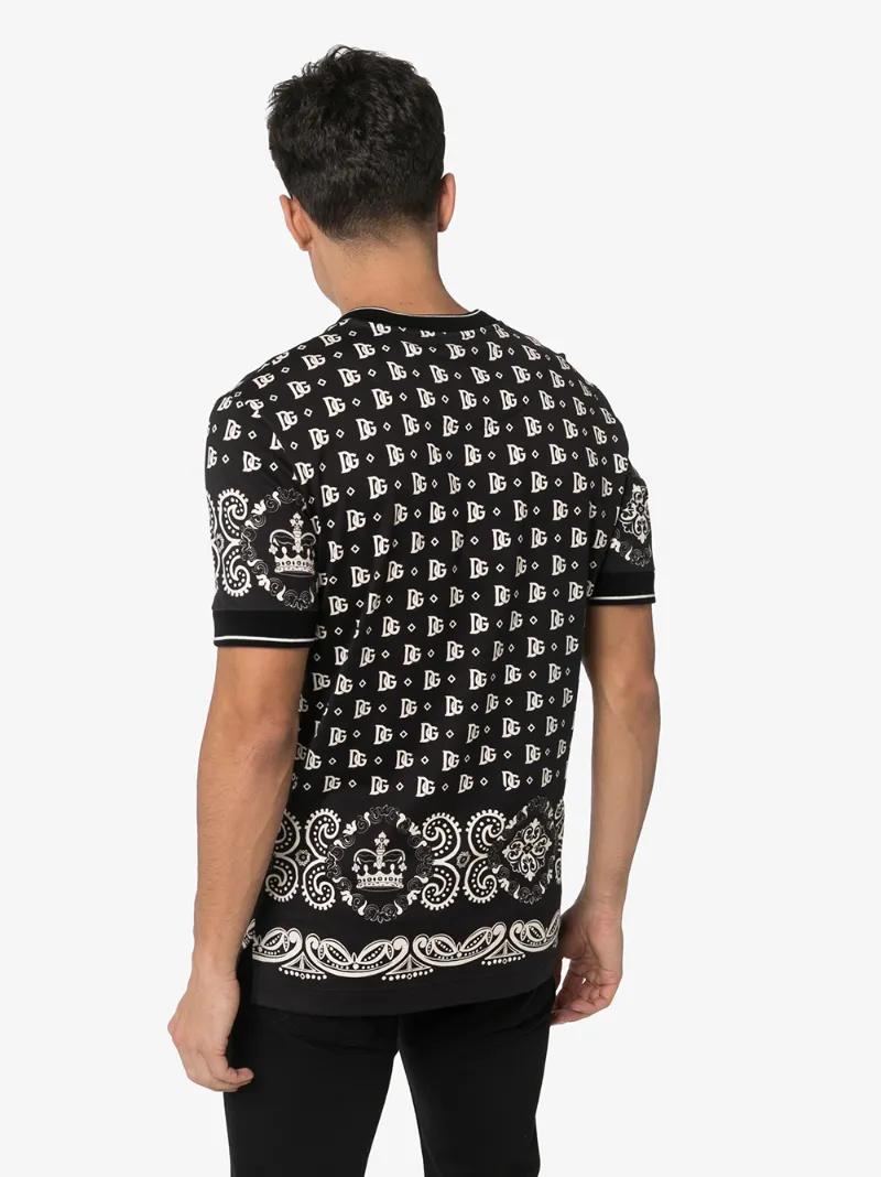 DOLCE & GABBANA BANDANA PRINT T-SHIRT