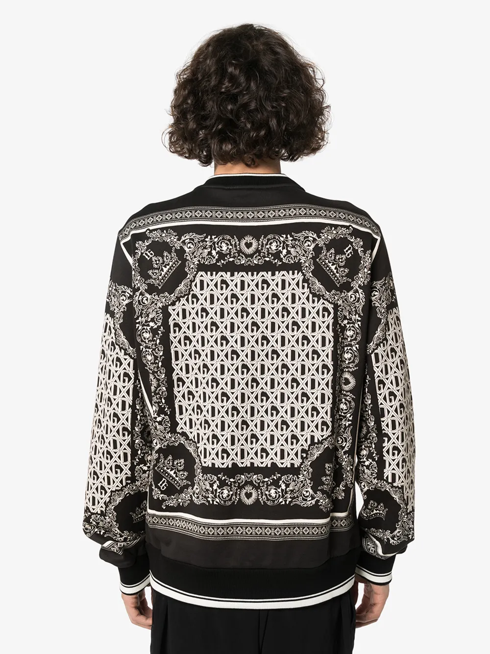 DOLCE & GABBANA BANDANA PATTERN SWEATSHIRT,G9OW6TFI7IC14590865