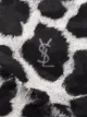 Saint Laurent leopard print scarf